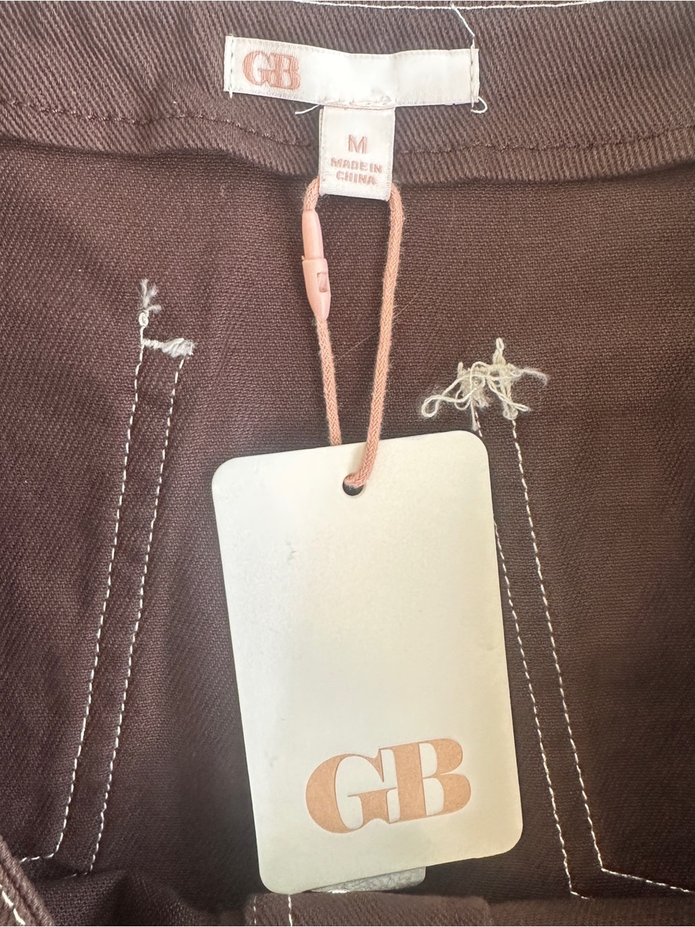 Gianni Bini Brown Button-Front Mini Skirt - Picture 5 of 5